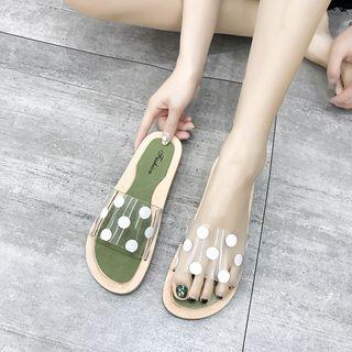 Polka-dot Flat Sandals