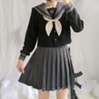 Pleated Mini Skirt / Bow Tie
