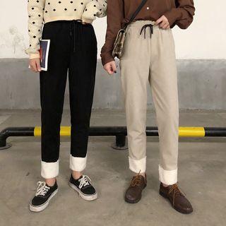 Plain Crop Pants
