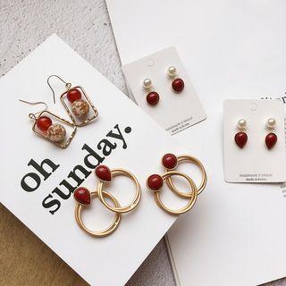 Stone Bead Earring (various Designs)