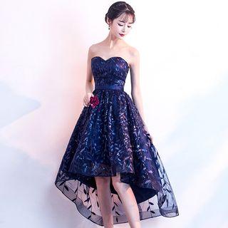 Strapless High-low A-line Cocktail Dress