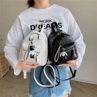 Croc Grain Mini Backpack