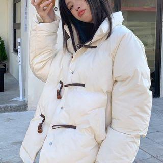 Toggle Long-sleeve Cotton Jacket Off-white - One Size