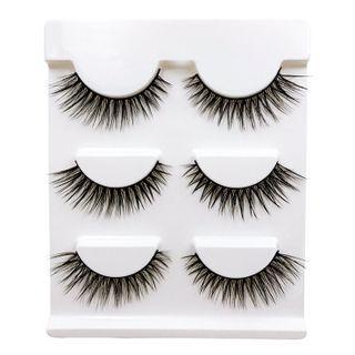 False Eyelashes (3 Pairs) 3d-x15 - One Size