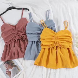 Plain Drawstring Camisole Top