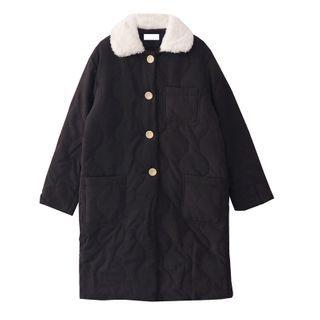 Pocket Detail Midi Button Coat