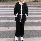 Fleece Duffle Coat Black - One Size