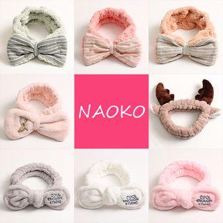 Coral Fleece Face Wash Headband (various Designs)