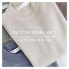 Glittered Slim-fit Knit Top