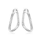 Simple Elegant Fashion Geometric Earrings Silver - One Size