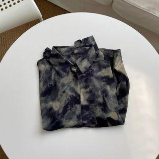 Long Sleeve Tie-dye Shirt As Shown In Figure - One Size