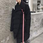 Front-tie Padded Coat Black - One Size