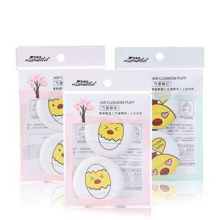 Set Of 2: Cartoon Print Powder Puff As Shown In Figure - One Size