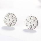 925 Sterling Silver Snowflake Earring As Shown In Figure - One Size