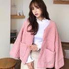 Reversible Faux-shearling Jacket Pink - One Size