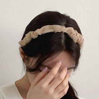 Shirred Mesh Headband