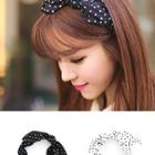 Dotted Bow Hair Band