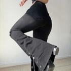 High Waist Chain Bootcut Jeans