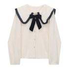 Sailor Collar Bow Cardigan