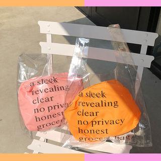 Lettering Clear Tote Bag