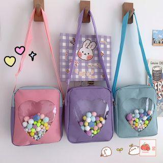 Heart Panel Crosbsbody Bag