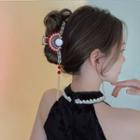 Chinese Opera Alloy Hair Clamp Red & Gold - One Size