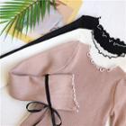 Lettuce Edge Tie-sleeve Sweater