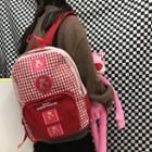 Applique Check Backpack