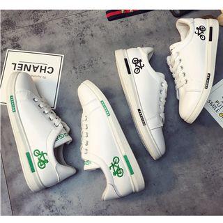Embroidered Letter Sneakers