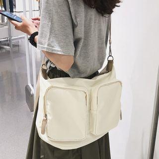 Pocketed Nylon Crossbody Bag