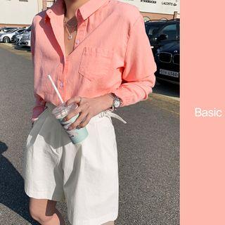 Pocket-patch Pastel Shirt