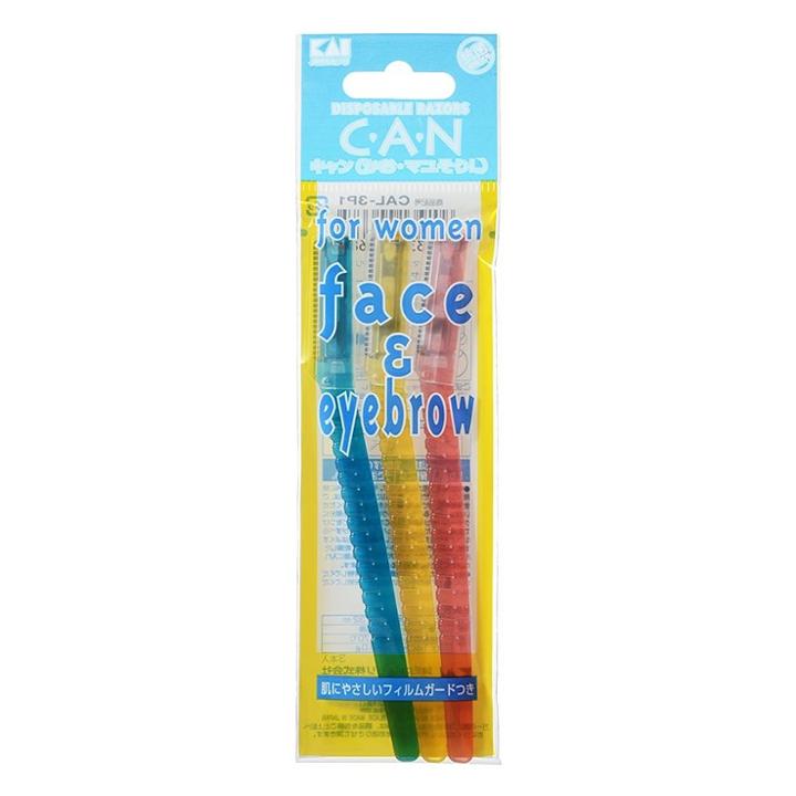 Can Face & Eyebrow L Razor 3 Pcs - Cal-3p1