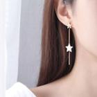 Star & Bar Dangle Earring