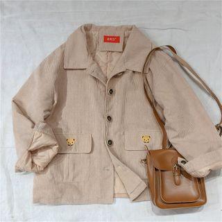 Corduroy Blazer Khaki - One Size