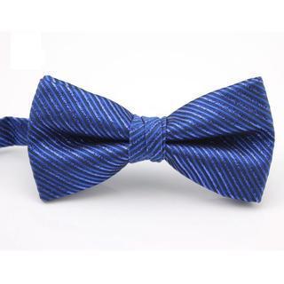 Striped Bow Tie Blue - One Size