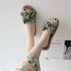 Bow Braided Slippers