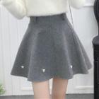 Embellished Sweater / A-line Skirt / Set