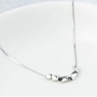 925 Sterling Silver Bead Pendant Necklace 925 Sterling Silver - As Shown In Figure - One Size