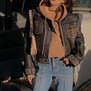 Reversible Single-breasted Tweed Jacket