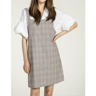 Checked Suspender Dress