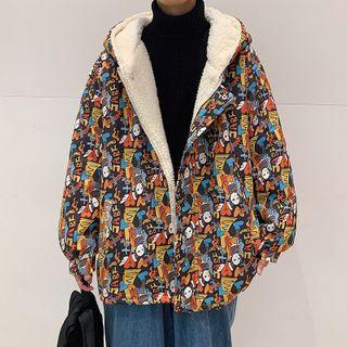 All Over Print Hooded Padded Jacket