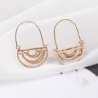 Geometric Metal Fringe Drop Earring 1 Pair - As Shown In Figure - One Size
