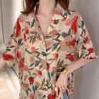 Elbow-sleeve Hawaii Shirt