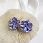 Resin Flower Earring 1 Pair - As Shown In Figure - One Size