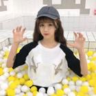 Short-sleeve Color-block Embroidered T-shirt
