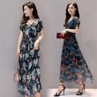 Floral Silk Maxi Dress