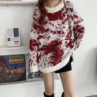 Abstract Print Sweater