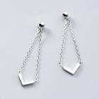 925 Sterling Silver V Dangle Earring