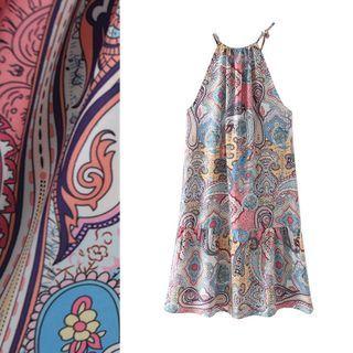Paisley Print Sleeveless Dress
