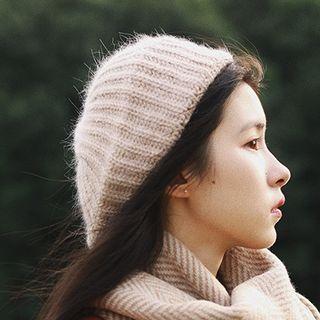 Furry Knit Beret